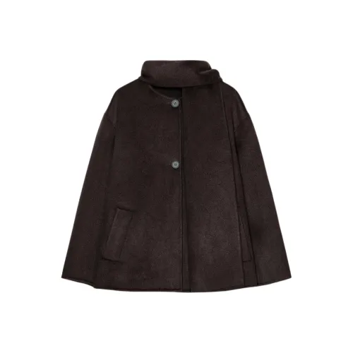 ZARA Коричневый Женский Пальто