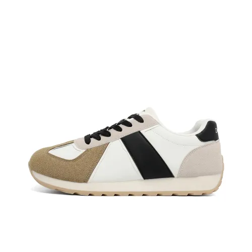 DEERWAY Высота Увеличивающая Устойчивая к Износу Противоскользящая Низкий Топ Повседневная Обувь Мужская Белый Черный Хаки