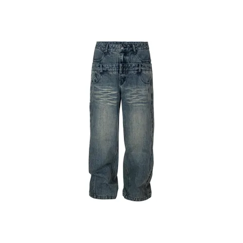 FIRE 2 COLD EGO Синий Унисекс Джинсы