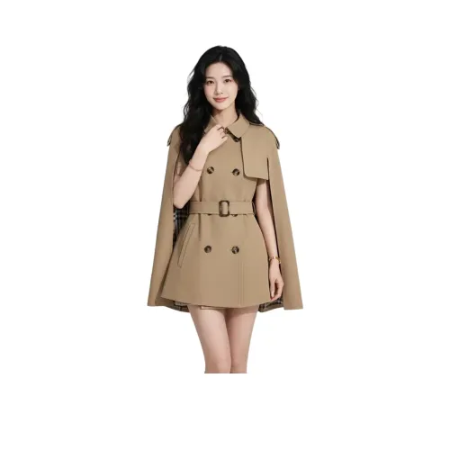 GEZITAI Хаки Женская тренч-куртка