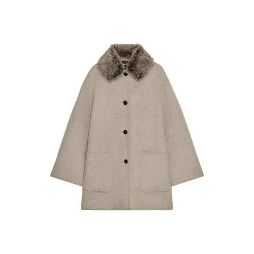 ZARA ZW Series Коричневое Женское Пальто