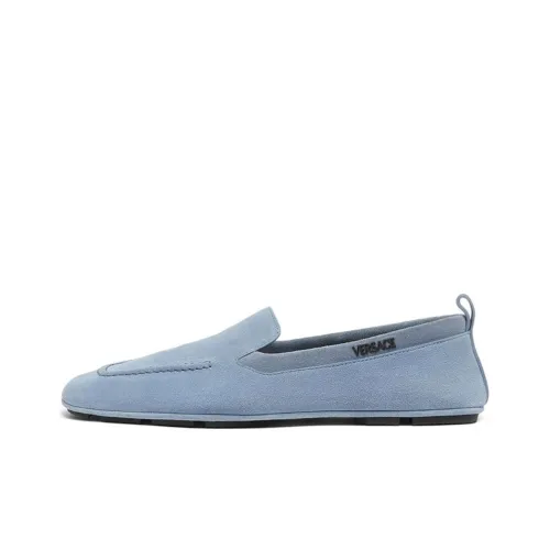 VERSACE Лоферы Мужские Стальной Синий