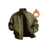 Армейский зеленый [Хлопковый пуховик утолщенный и утепленный]