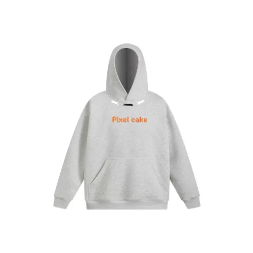 Pixel Cake Серый Бежевый Унисекс Свитшоты