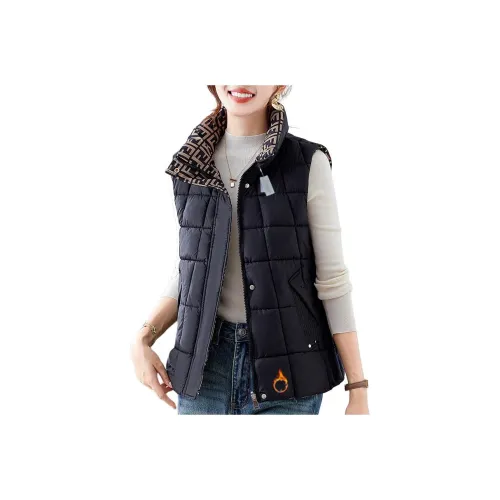 The Temptation Of The Muse Воротник-стойка Хлопковый жилет Женский