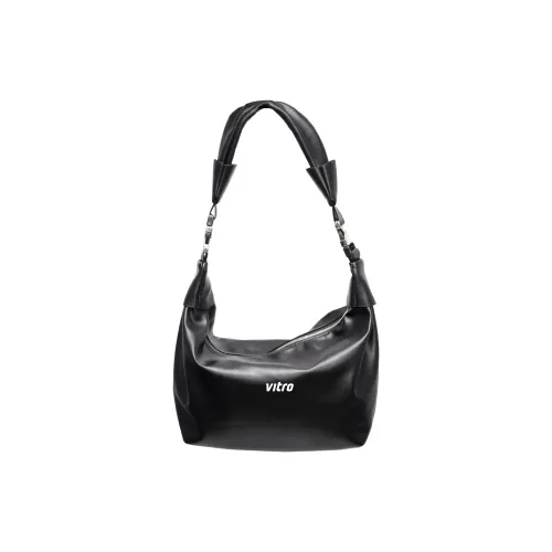VITRO ПУ (полиуретан) с полиэстером сумка через плечо стандартная унисекс черный