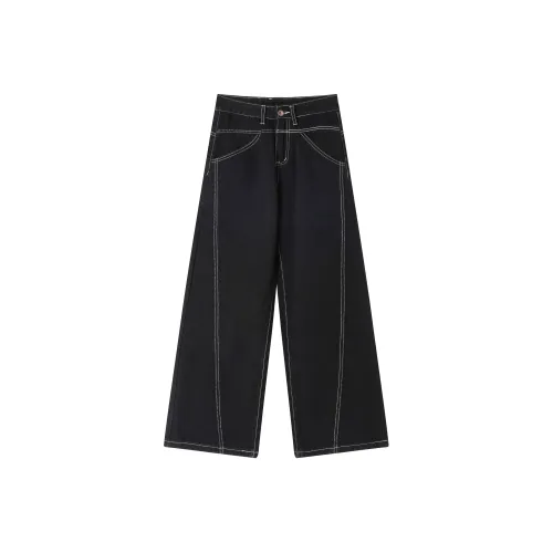 Kudamm Черные Унисекс Джинсы