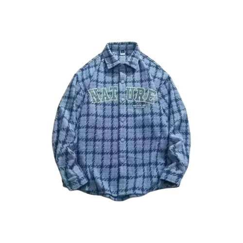 PLQV Синий 454 Мужские Рубашки