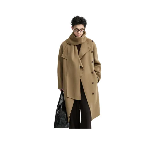 EARL JOEL Хаки Унисекс Пальто