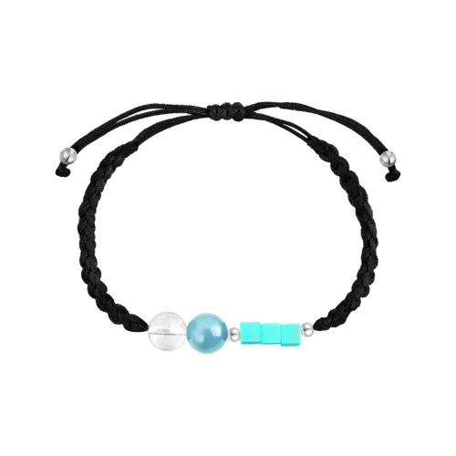 SIMPLE JOYS Белый Бирюзовый Браслет Шнурки Унисекс