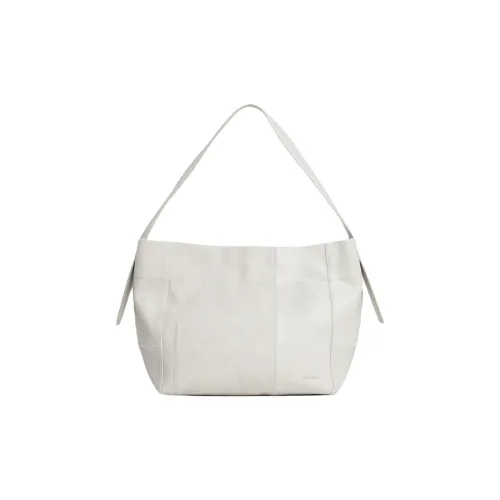 CALVIN KLEIN Полиуретан Тоут Сумка Сумка для покупок Сумка на плечо Сумка Женская Песочный Pebble