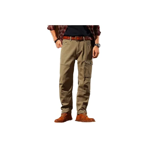 Gyxt Olive Brown Unisex Casual Pants Gyxt Оливковые Коричневые Унисекс Повседневные Штаны