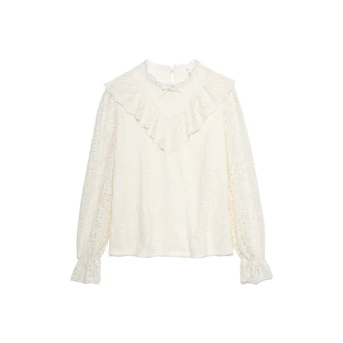 LANGQING Абрикос Giveaway Бренд Наклеенный Женские Рубашки