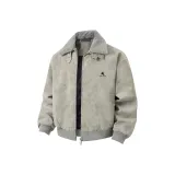 Серый (утеплённый с воротником из меха торт)