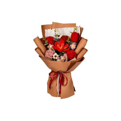 Pampered Journal Кофейный Трикотажная ткань Букет Crochet Пряжа Floral Medley DIY Игрушки