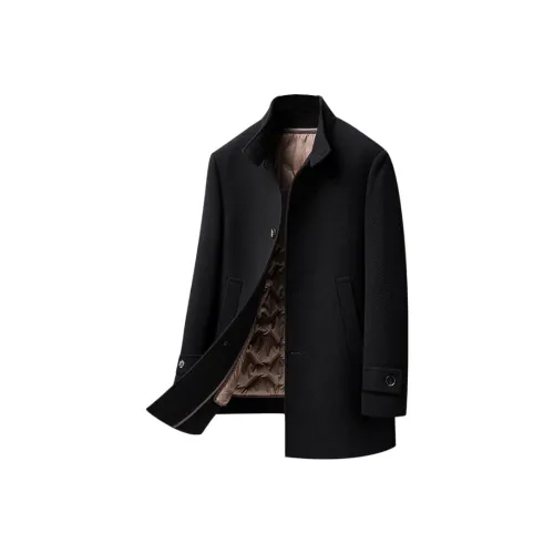 TIFAN Черное Мужское Пальто