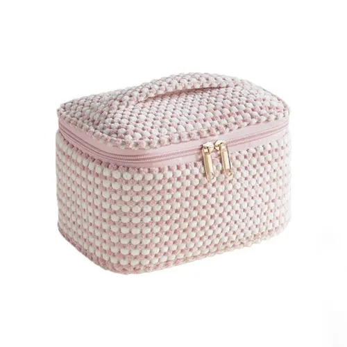 XIAMEIYU Фланель Путешествие Портативная Сумка для Помады для Девочек Портативный Мешок для Хранения с Большой Емкостью Косметички