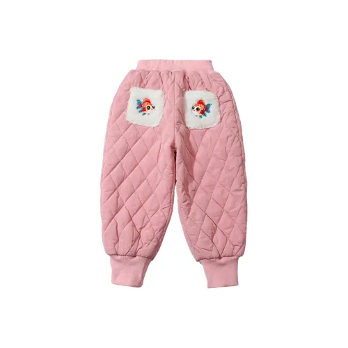 RHOBESAM Mingbao Модный Детский Плоская подошва Цена Золотая рыбка Утепленные брюки Розовый Kids Тренировочные брюки