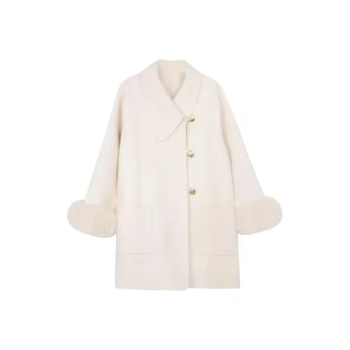 JOSR Белое Женское Пальто