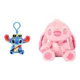 Стич Многоцветный Брелок + Признание в любви, 25 см