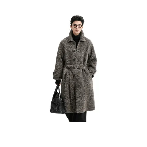 EARL JOEL Темная тень Серый Мужской Пальто