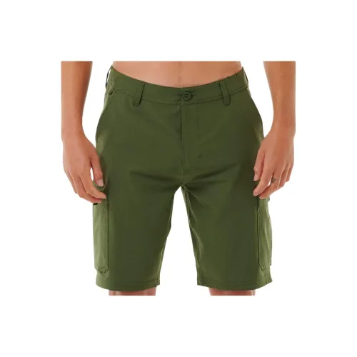 RIP CURL Темно-оливковые мужские карго шорты