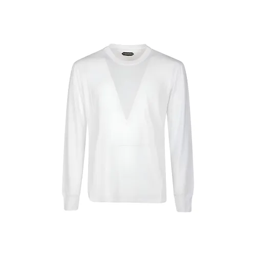 TOM FORD Белая Мужская T-рубашка