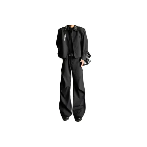 MORii Черный Унисекс Костюм Брюки