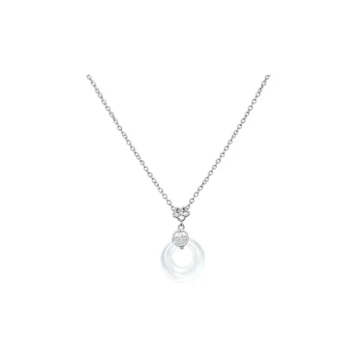 WuliHead Титановая сталь Имитация халцедона Ожерелья Женские