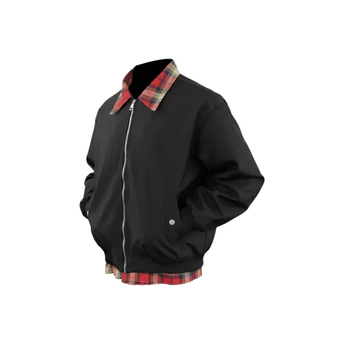 TAOKK Черный Красный Унисекс Куртки