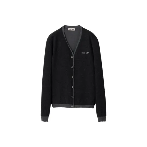 MIU MIU FW24 Трикотаж Женский Темно-Серый