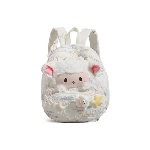 PT'SON Ткань Рюкзак Женский Белый