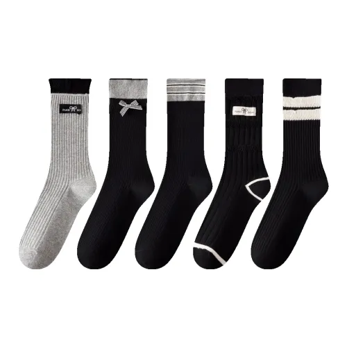 AUGUST Осенние носки Crew женские упаковка из 5 пар