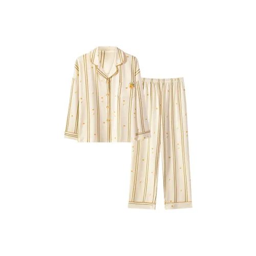 MIIOW Абрикос Женские Пижамные Комплекты