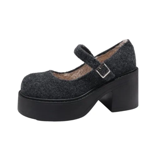 Puppytown Грубый каблук Туфли Мэри Джейн Женские