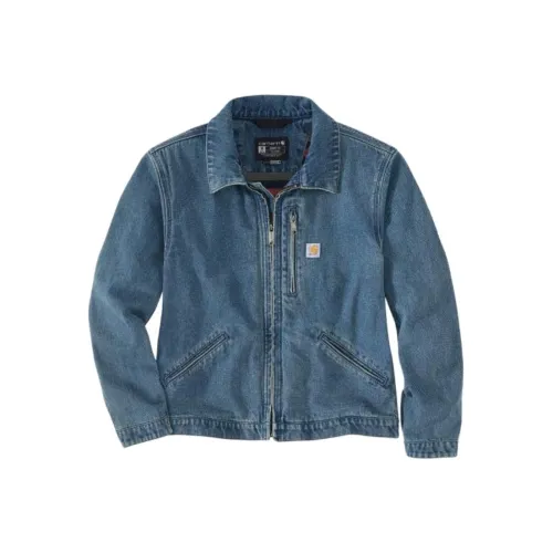 Carhartt Blue Women's Denim Jackets Кархарт Синий Женские Джинсовые Куртки
