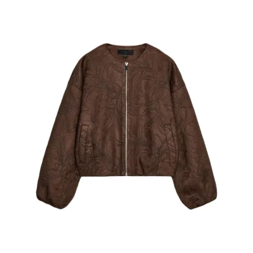 ZARA Коричневый Женский Куртки