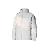 Серый хлопковый пуховик