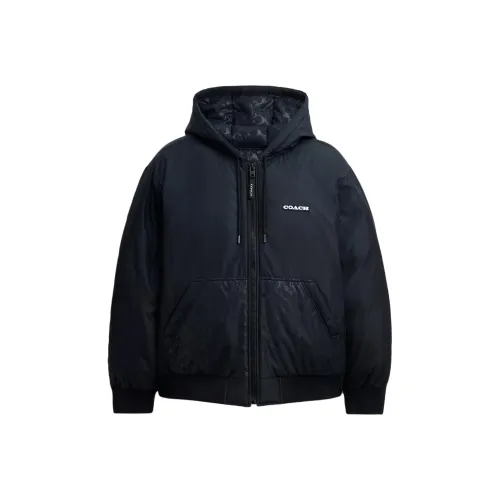 COACH Морской синий Мужской Пуховик