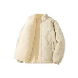 [Супер-теплый Шерпа] Хаки (Ма Скелет Кошка Логотип на груди)