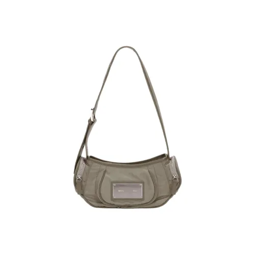 MATIN KIM Нейлон Одно Плечо Сумка Стандартная Женская Светлый Хаки