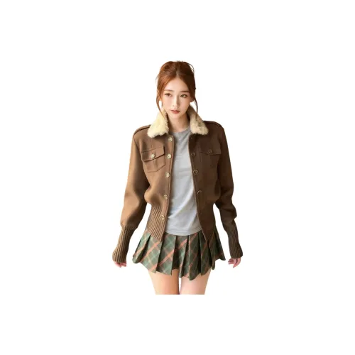 GEZITAI Бархат Feel Пальто Женское