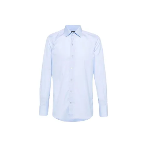 TOM FORD Blue Men's Shirts TOM FORD Синий Мужские Рубашки