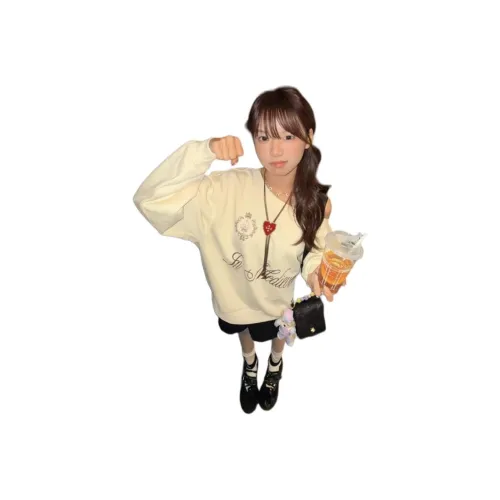 MDEHT Абрикос Женские Свитшоты