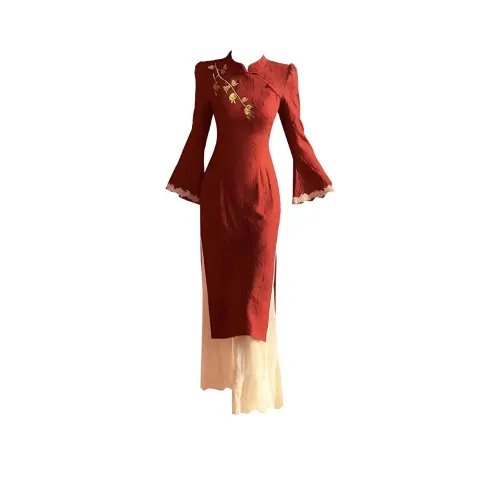 ADXKM Длинное платье с длинным рукавом женское