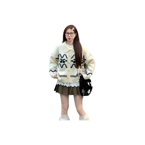 MDEHT Экрю Женская Трикотажная Одежда