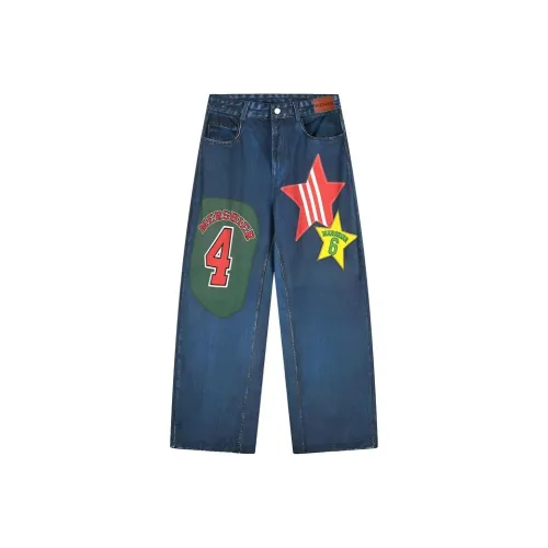 YICHEN Blue Women's Jeans YICHEN Синий Женские Джинсы