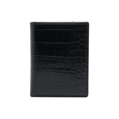 TF Телячья кожа Держатель для карт Мужской Черный