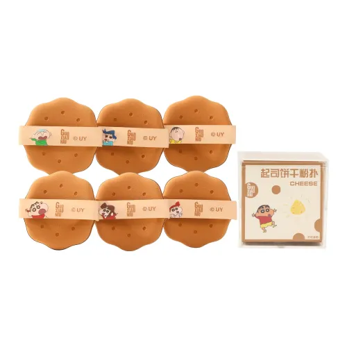 GUOXIAONIU x SHINCHAN Набор сыров Коробка Тональный крем Инструмент для макияжа Пуш Базовый слой