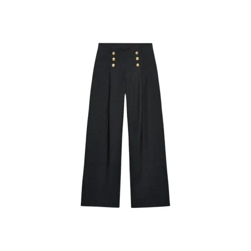 ZARA Темно-серые женские повседневные штаны